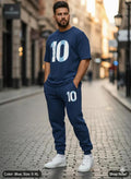 MEN PRINTED TRACKSUIT WITH NUMBER 10 DESIGN